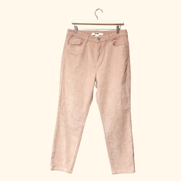 Streetwear Society Pants - NWOT SWS Miami Blush Pink High Rise Corduroy Pants Size 11 Junior
